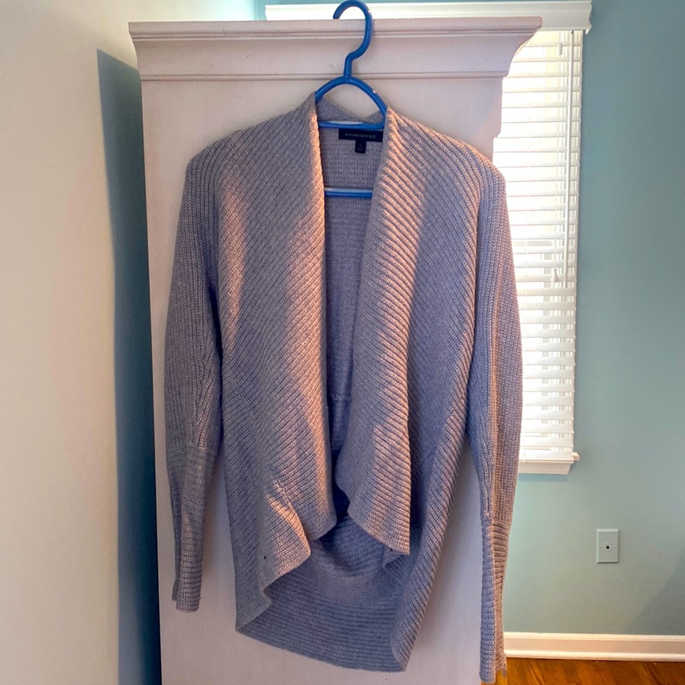Banana Republic Gray Cardigan Sweater